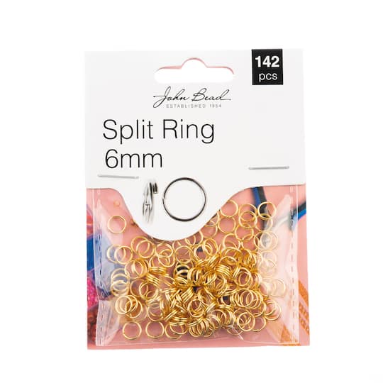 John Bead Must Have Findings 6mm Split Rings